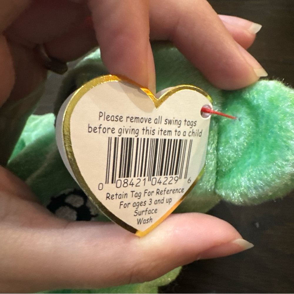 TY Beanie Baby - Kicks The Soccer Bear - Stuffed Animal Toy - Picture 7 of 7